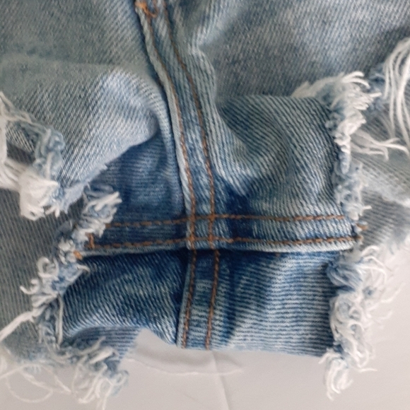 GRLFRND Girlfriend Cindy High-Rise Denim Shorts Size 25 - Picture 7 of 15